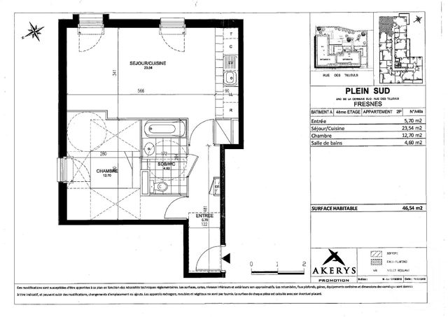 Appartement F2 à louer - 2 pièces - 46.54 m2 - FRESNES - 94 - ILE-DE-FRANCE - Century 21 Eureka